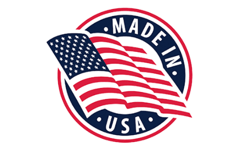 Made in USA certification badge for DentiCore
